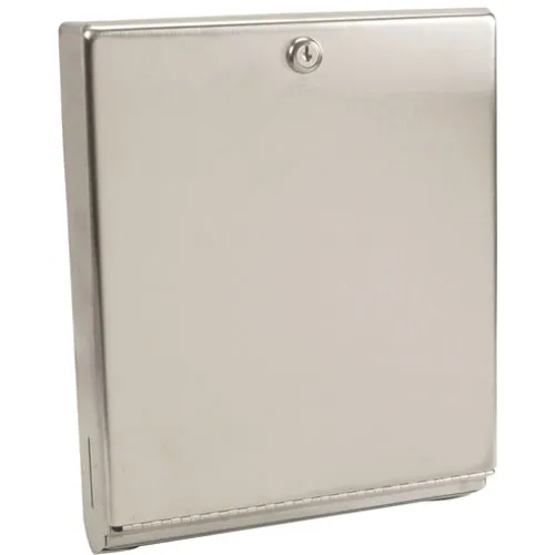 AllPoints 38136 - Wall Mounted Stainless Steel Paper Towel Dispenser, 11" x 4" x 15" H, Folded Towel