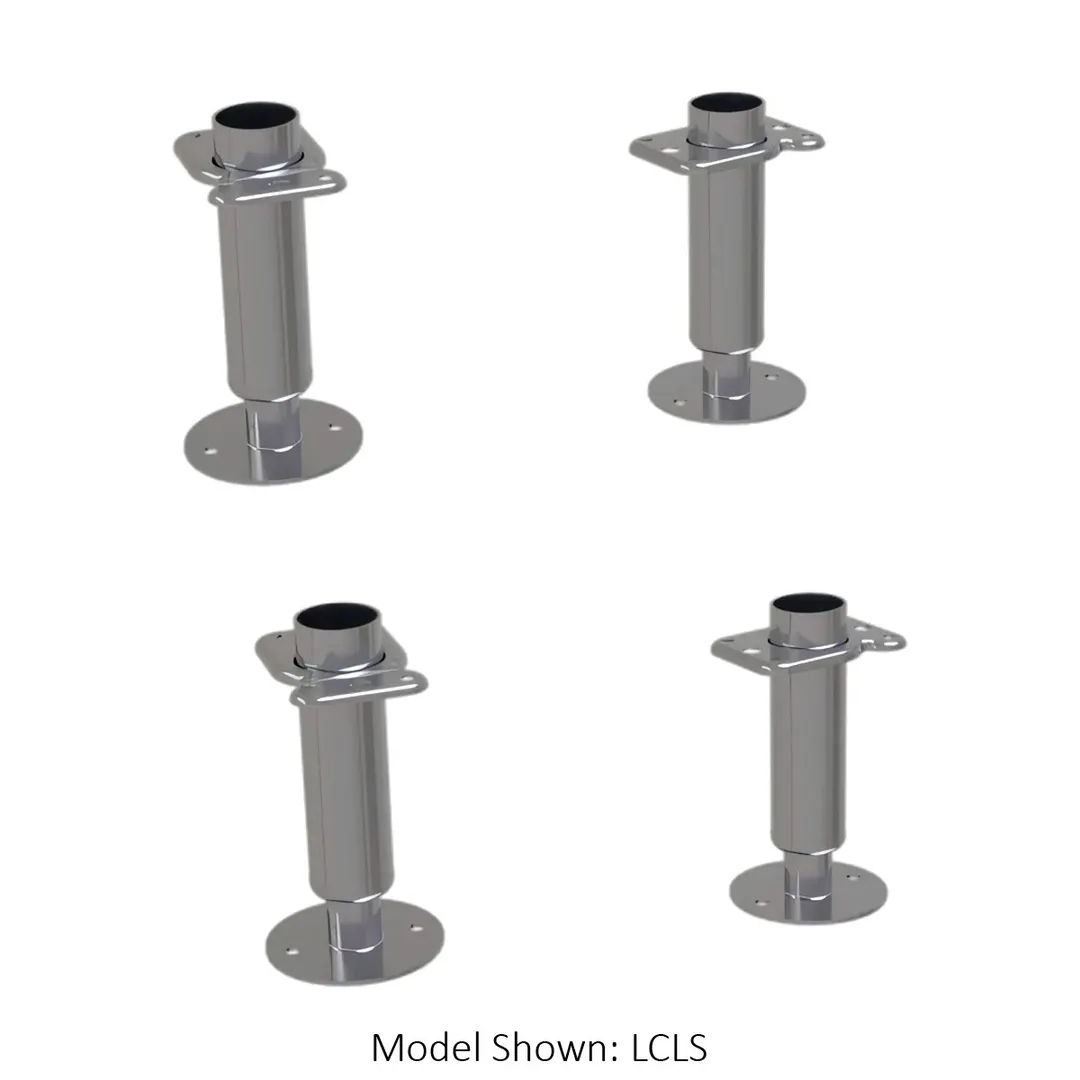 Glastender LEG03X4 Leg, 3" Legs, Set of 4, for Equipment Mounting and Support Installation