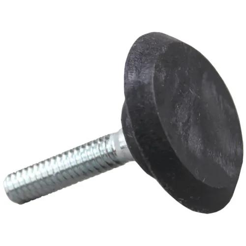 AllPoints 263783 Leveler Glide, 1" Base Dia., 1/4"-20 Thread, 1" Stud, Swivel Base for Chairs/Bar Stools