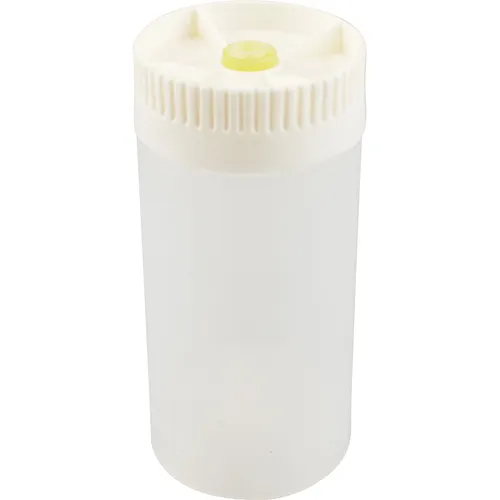 AllPoints 2802254 - 630ml Clear PP Squeeze Bottle, Valve Cap, 6‑7/8" H, 3‑1/4" OD - 6/Case