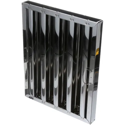 AllPoints 8014154 Exhaust Hood Filter - 20in H x 16in W x 2in D Baffle Stainless Steel Grease Capture