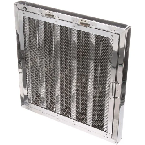 AllPoints 8014163 Exhaust Hood Filter - Steel Baffle, 20" H x 20" W x 2" D, Spark Arrestor, Bottom Bracket
