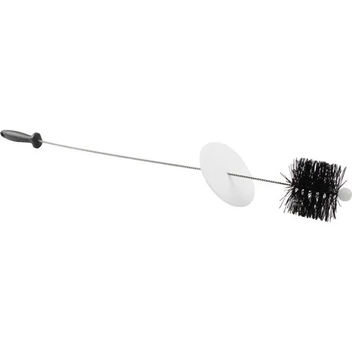 AllPoints 83166 Floor Drain Brush, 36", 4" Head, Flex Wire, Splash Guard, Grip, Bristles, Black