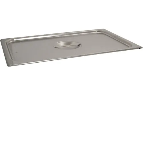 AllPoints VOL77250 Full‑Size Stainless Steel Steam Table Pan Cover with Handle, Flat Solid, 1/1