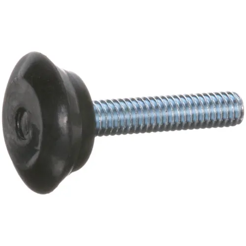 AllPoints 1211119 Leveler Glide Nut, 1-1/8" Base Dia., 5/16"-18 Thread, 1-1/2" Stud, Non‑Slip Neoprene Base