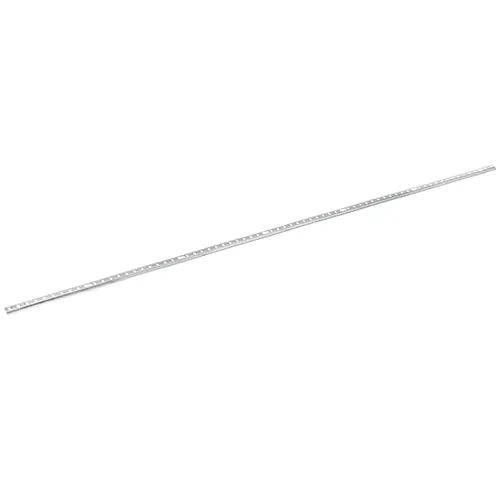 AllPoints 261871 Shelving Clip - 36" Pilaster with Keyhole, 1/2" Shelf, Aluminum Finish, Tool-Free Removal