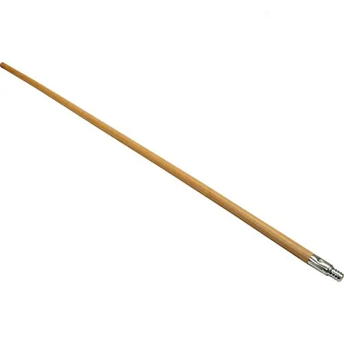 AllPoints 2621184 Broom Handle – 60" Length, 1-15/16" OD, Threaded Metal End, Wood Construction