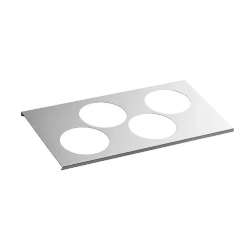 AllPoints 2802327 Steel Squeeze Bottle Holder, 12-3/4" L x 7" W x 5/16" H, Four 3-1/16" Compartments