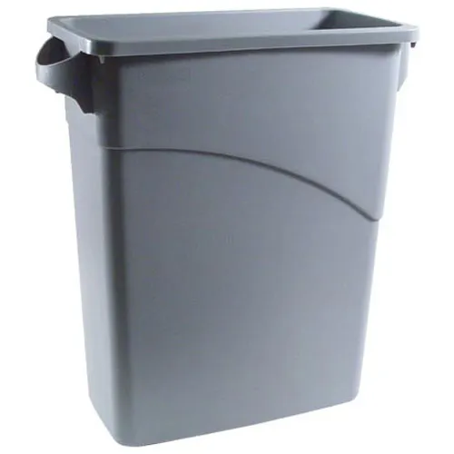 AllPoints 36170 Plastic Recycling Container, 32" Tall, 50 Gallon Capacity, White - 1/Case