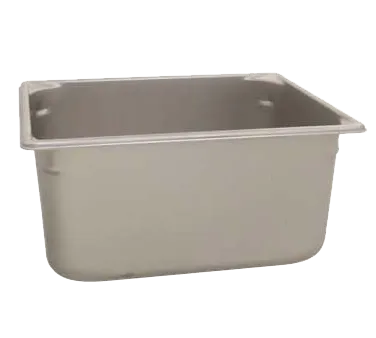 AllPoints 78339 Stainless Steel Steam Table Pan - 1/2 Size, 6" Depth, 10 Qt Capacity, Solid