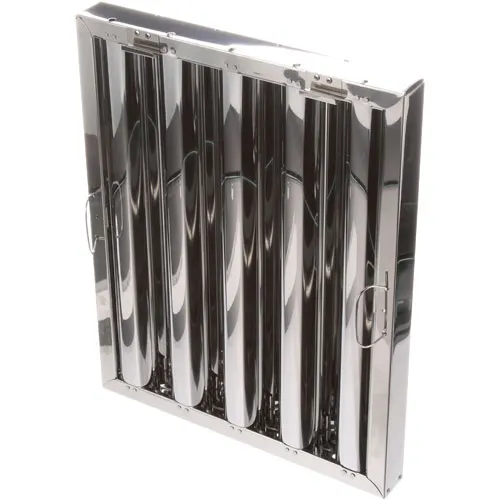 AllPoints 8014155 Exhaust Hood Filter - Grease Filter, Steel, 20" H x 16" W x 2" Thick, UL, Bracket Hook