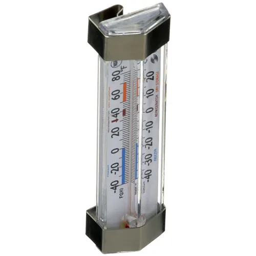 AllPoints 81229 Refrigerator/Freezer Thermometer, Dial Display, -40°F to 180°F Range, NSF Certified