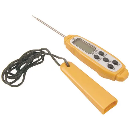AllPoints 81245 Pocket Thermometer – Yellow Plastic, 2‑7/8" Probe, -40°F to 450°F, NSF Certified
