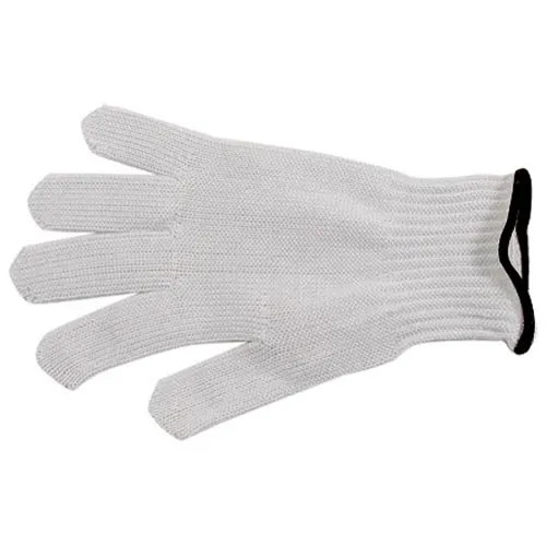 AllPoints 81517 Cut‑Resistant Glove – XLarge White with Green Wristband, Steel Strand & Yarn for Hand