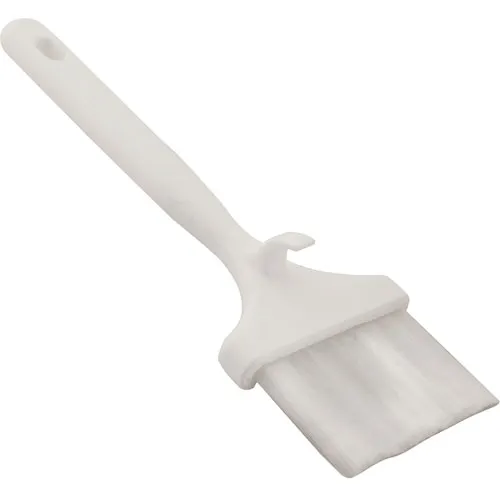 AllPoints 83119 Pastry Brush - 3" Wide Nylon Bristles, White Plastic Handle, Dishwasher Safe
