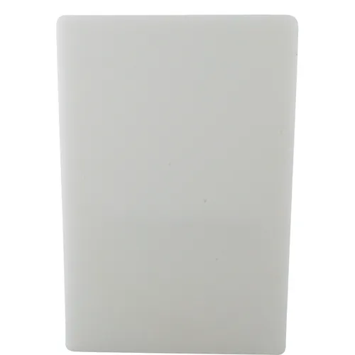 AllPoints 86101 Plastic Cutting Board - 12" x 18" x 1/2" White Non‑Skid Non‑Absorbent Kitchen