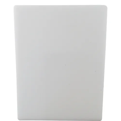 AllPoints 86102 Plastic Cutting Board - 15" x 20" x 0.5" White Non‑Skid, Non‑Absorbent Grade