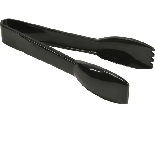 AllPoints CFS460603 - 6" Black Plastic Serving Tongs, Carlisle Design, Durable Kitchen Utensil