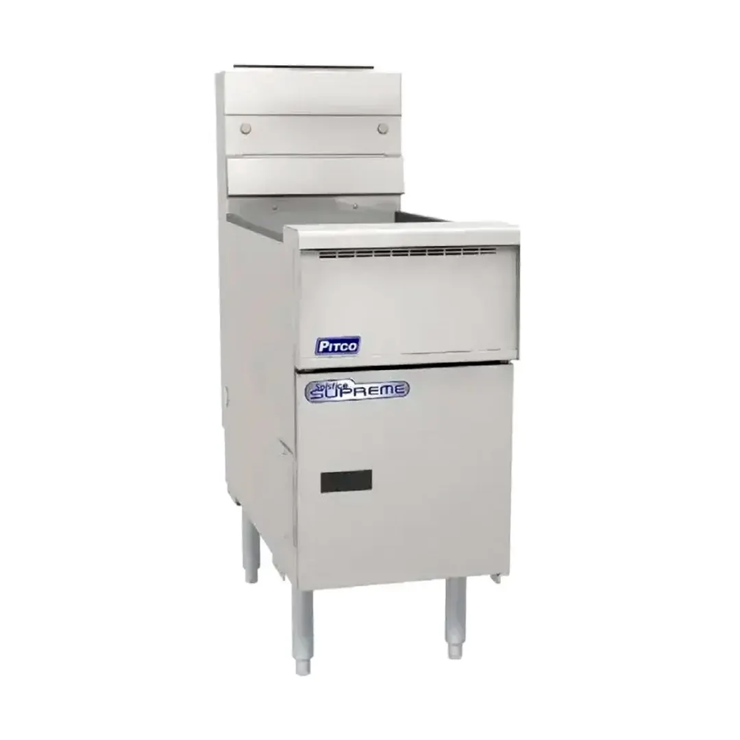 Pitco SSH55-5FD Floor Model Gas Deep Fryer, NG/LP, 250 Ibs Capacity, 400,000 BTU, ENERGY STAR®