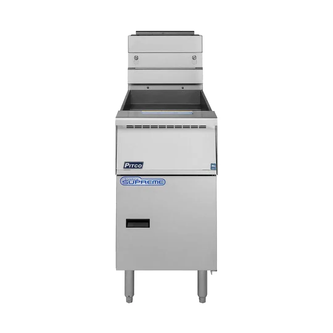 Pitco SSH75-2FD Floor Model Multiple Battery Gas Deep Fryer, NG/LP, 150 Ibs 210.000 BTU