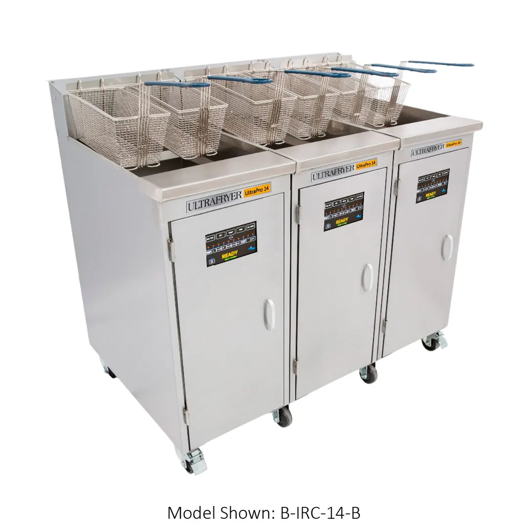 Ultrafryer UG14/FD/UG14 34" Floor Model Gas Deep Fryer, Full Pot, NG or LP, 90 Ibs, 160.000 BTU