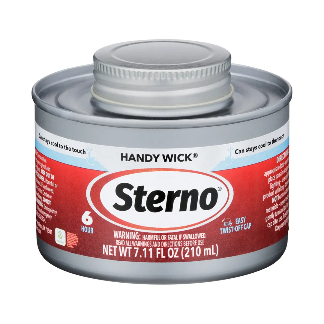 Sterno 10368 Chafing Dish Fuel, 6‑Hour Twist Cap Wick, UL‑Validated, Made In USA, 24/Case