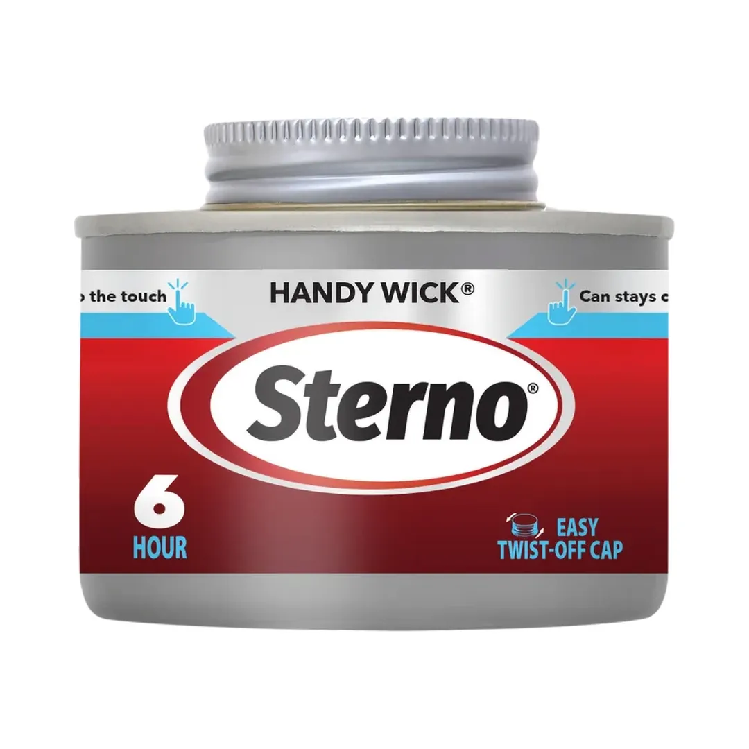 Sterno 10368 Chafing Dish Fuel, 6‑Hour Twist Cap Wick, UL‑Validated, Made In USA, 24/Case