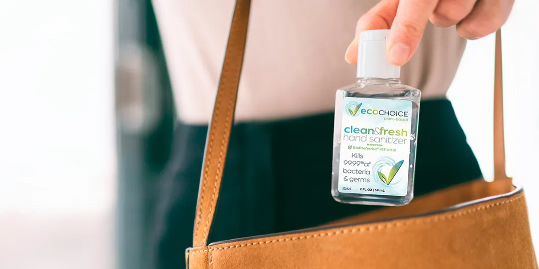 Sterno 20782 EcoChoice Hand Sanitizer 2 oz Gel 70% Ethyl Alcohol Plant‑Based Moisturizing - 80/Case
