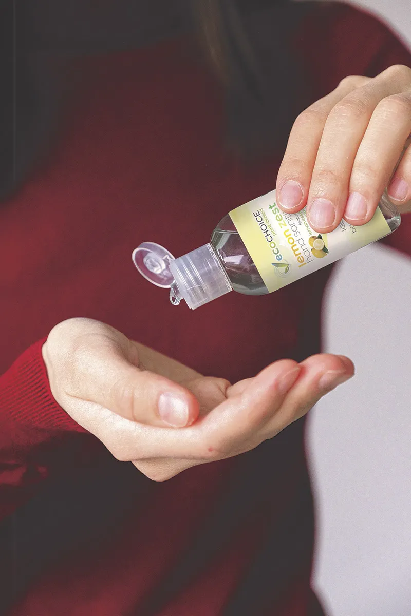Sterno 20790 Hand Sanitizer, 8 oz Lemon Zest, 70% Ethanol Gel, USDA Certified, Flip Cap - 40/Case
