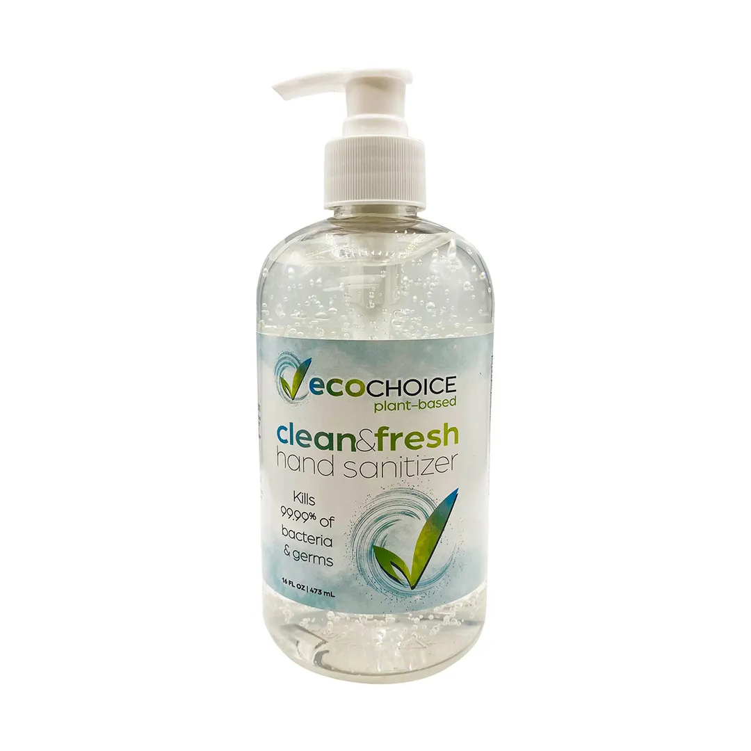 Sterno 20794 Hand Sanitizer, 16 oz., 70% Ethyl Alcohol, Locking Pump, USDA Biobased - 8/Case