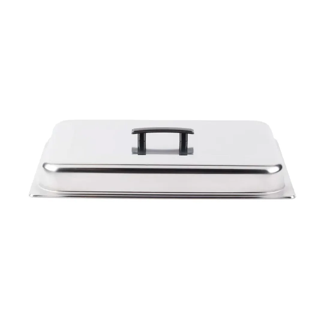 Sterno 70116 Dome Cover - Full‑Size Rectangular Stainless Steel Chafing Dish Lid, Polished Finish