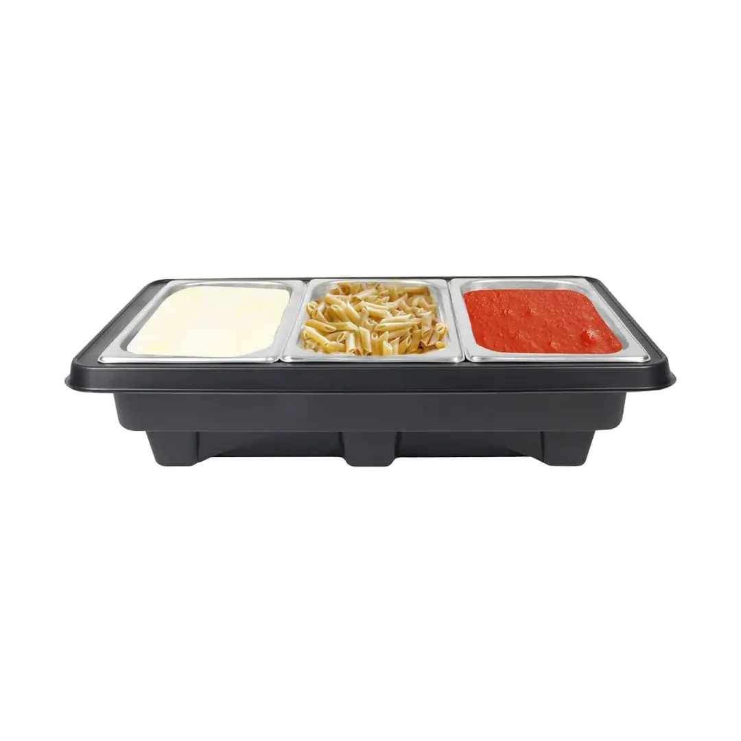 Sterno 70362 SpeedHeat Food Warming Kit - 4‑Kit Case, 4 Bases, 4 Trays, 8 Fuel Packets, 45‑Min Heat
