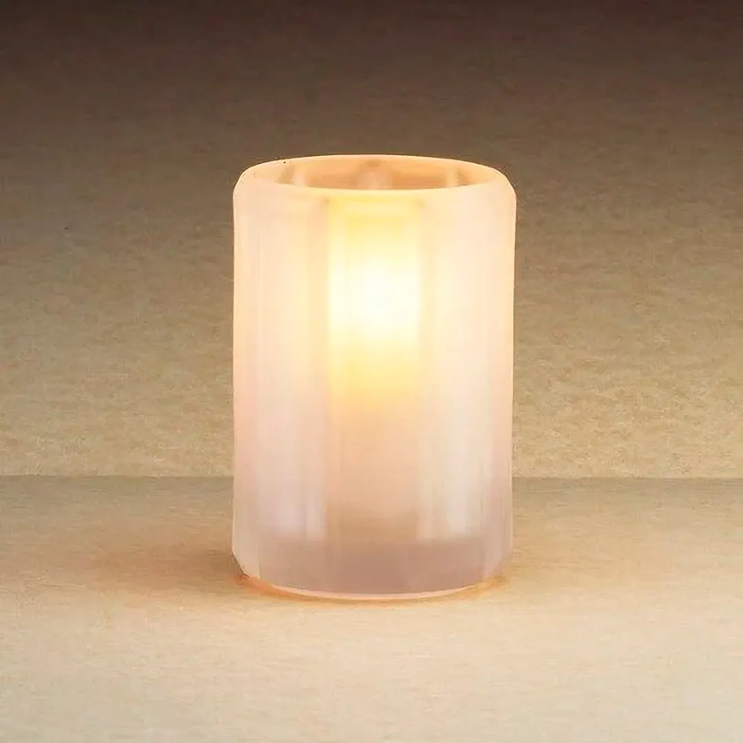 Sterno 80182 Mini Candle Lamp, 4" H x 2-5/8" Dia., Glass, Fits Wax or Flameless Candles - Case