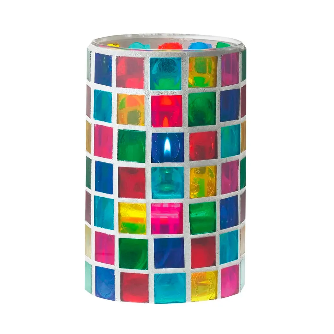 Sterno 80200 Classic Elegance Capri Candle Lamp, 4-7/8" H x 3-1/8" Dia., Light Wax/Flameless, - 6/Case