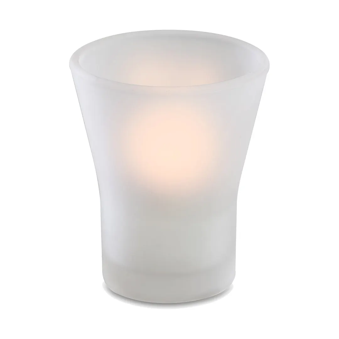 Sterno 80276 Pearl Votive Lamp, 3½" H x 2⅞" Dia., Glass, Fits 8‑12 Hr Soft Light® Wax Candles – Case