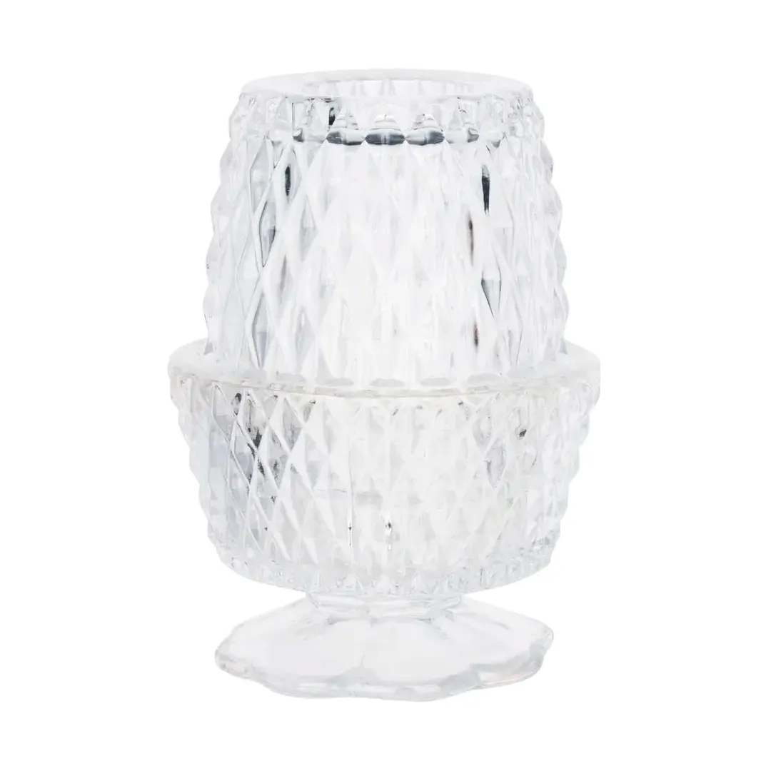 Sterno 80376 Crawford Lamp, 5"-1/14" H x 3"-5/8" Dia., Glass Globe, Wax Candle Compatible - 6/Case