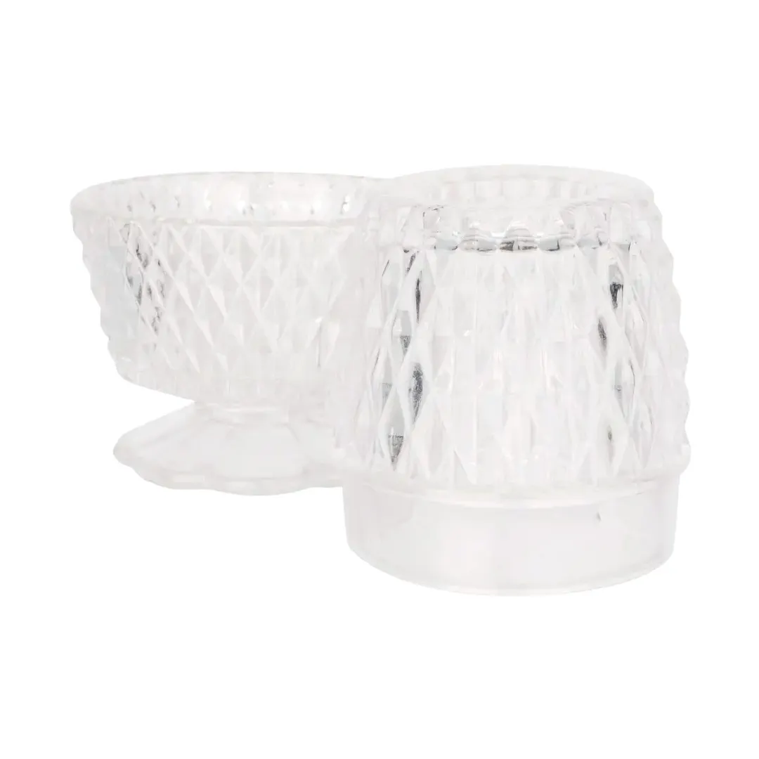 Sterno 80376 Crawford Lamp, 5"-1/14" H x 3"-5/8" Dia., Glass Globe, Wax Candle Compatible - 6/Case
