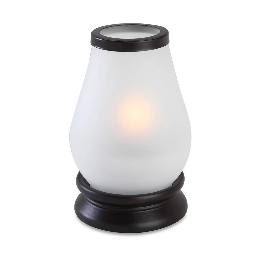 Sterno 80384 Draper Lamp, Wood Globe, 7¼" H x 4⅛" Dia., Fits Light® Liquid Wax Candles, - 6/Case