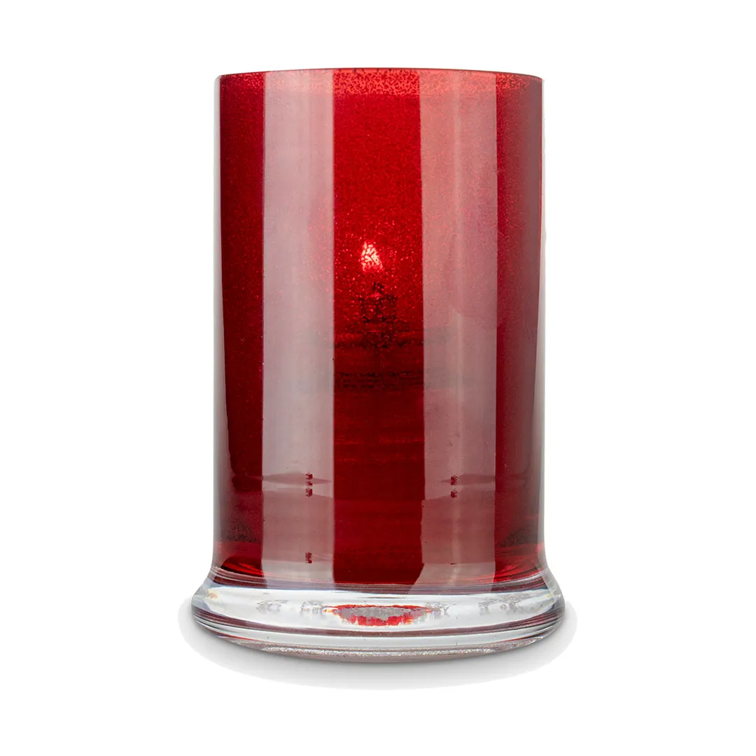 Sterno 80559 Siren Lamp, Red Glass Candle Holder, 4½" H x 3" Dia, Fits 8-18 Hr Wax Candles - 6/Case
