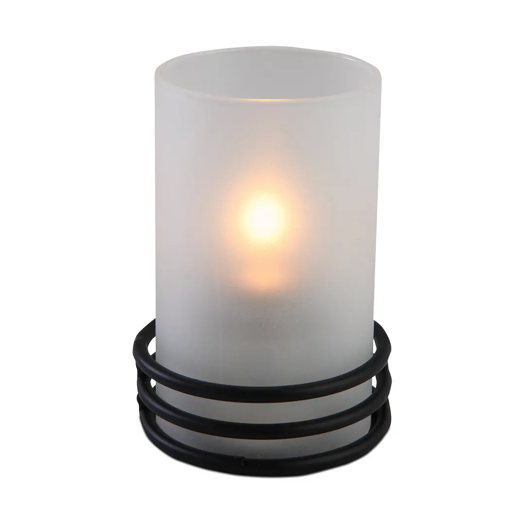 Sterno 85230 Candle Lamp Base, 1" H x 2-5/8" Dia., Metal Wire, Fits 15‑24hr Wax Candles - 6/Case