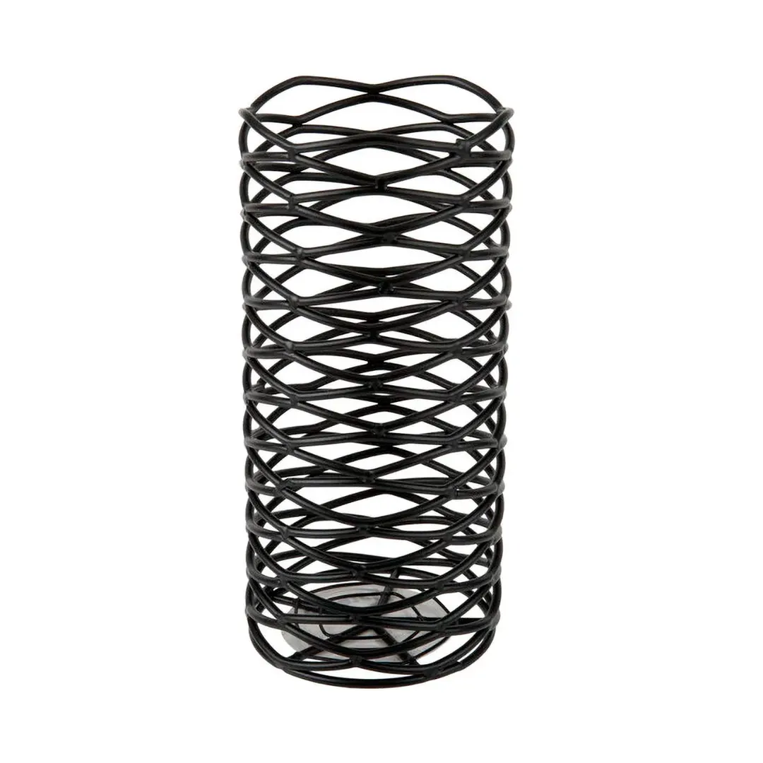 Sterno 85244 Industrial Brandy Lamp Base, 6" H x 2-3/4" Dia., Round Black Wire - 6/Case