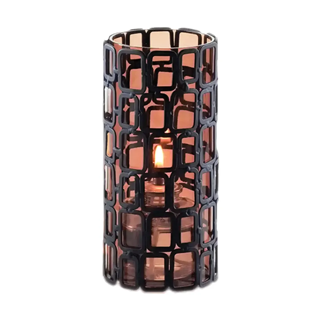 Sterno 85248 Ayer Lamp Base, 6" H x 2-7/8" Dia., Black Wire, Fits 36‑Hour Light® Candles - 6/Case