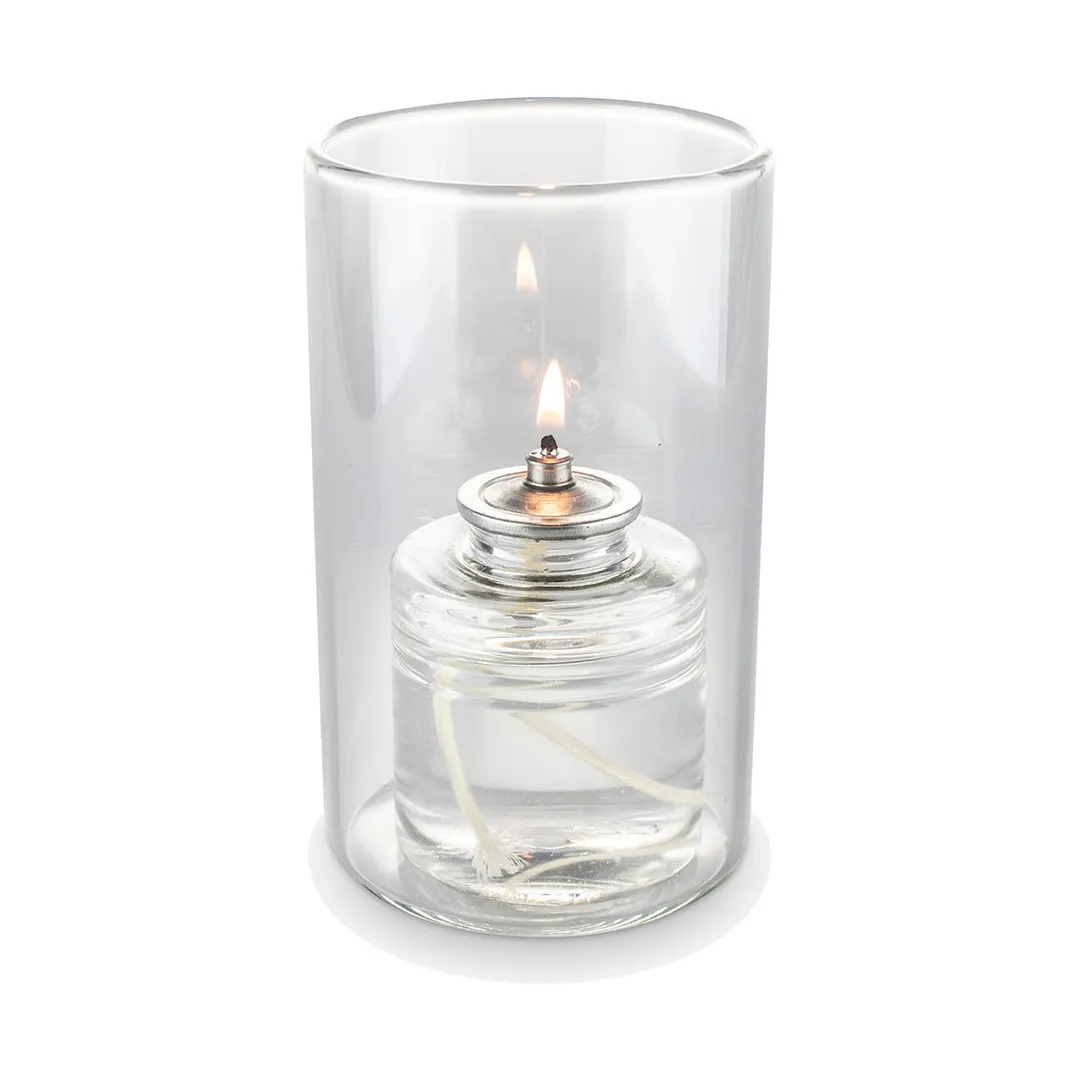 Sterno 85272 Candle Lamp Globe, Glass Cylinder, 3-1/2" H x 3" Dia, Bases 85164-85170, - 6/Case