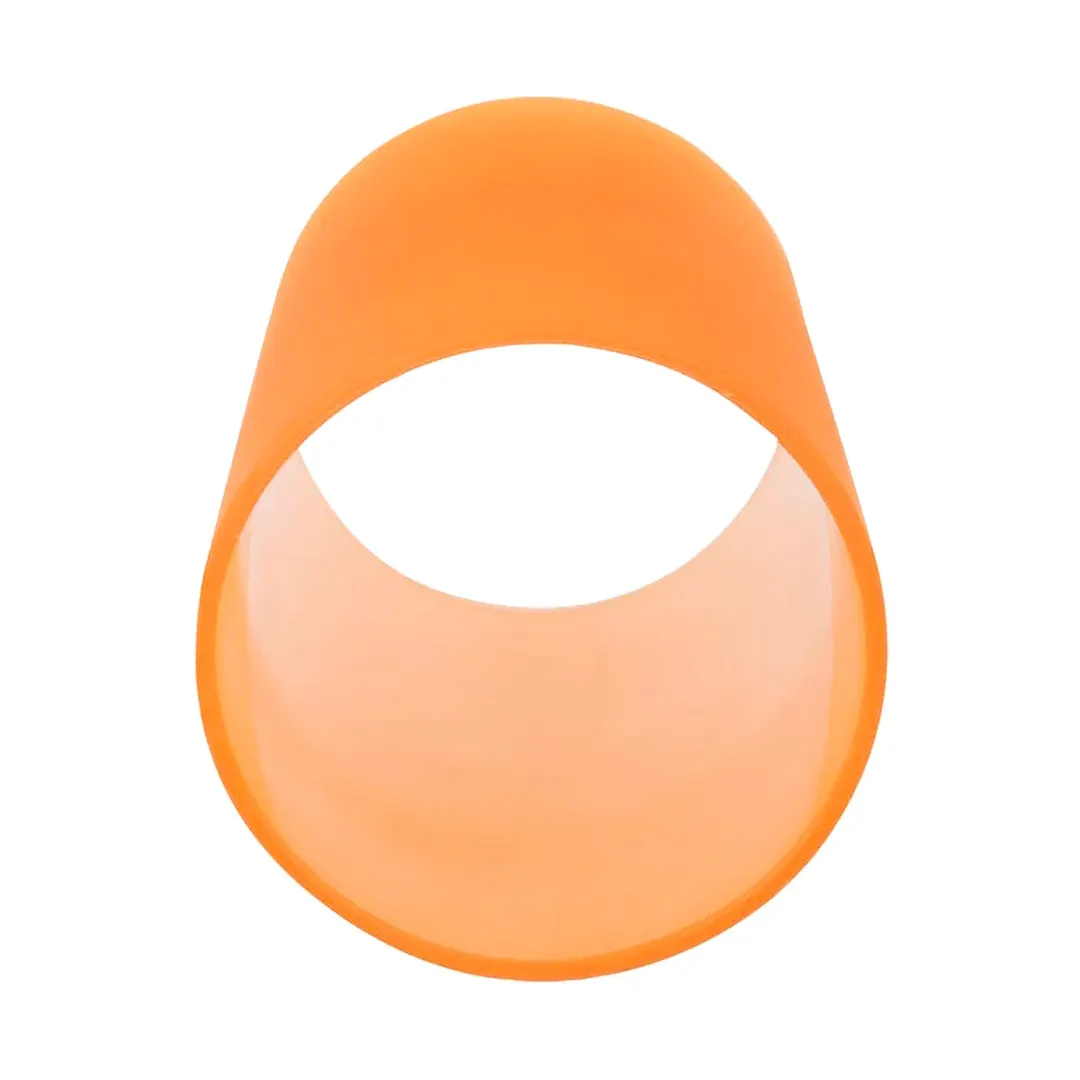 Sterno 85280 Globe Candle Lamp, 4" H x 2-3/8" Dia., Orange Frost Glass Cylinder - 6/Case