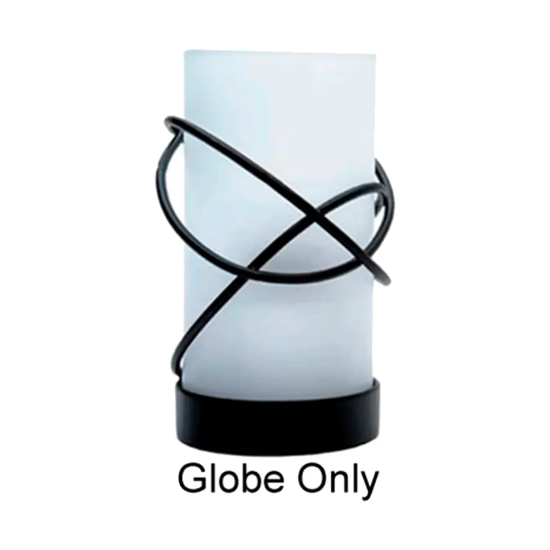 Sterno 85322 Candle Lamp Globe, Frosted Glass Cylinder, 5"5 H x 2"3, Bases 85106/80166, 6/Case