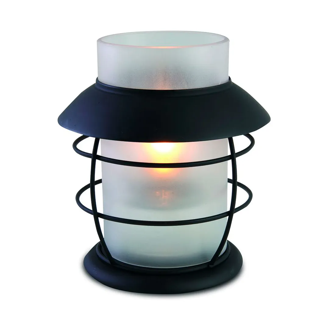 Sterno 85326 Frost Globe Candle Lamp, 5" H x 3" Dia Plastic, Bases 85144 & 85192 - 6/Case