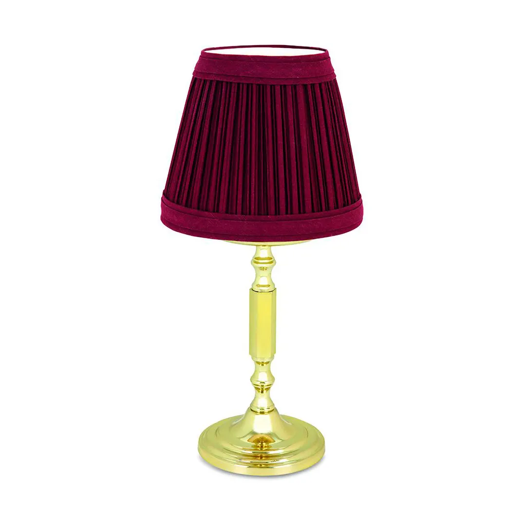 Sterno 85436 Vintage Charm Candle Lamp Shade, 4-1/2" H x 5⅛" Dia., Cloth, Base 85164-85170 - 6/Case