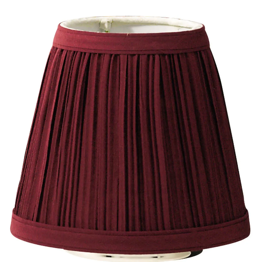 Sterno 85436 Vintage Charm Candle Lamp Shade, 4-1/2" H x 5⅛" Dia., Cloth, Base 85164-85170 - 6/Case