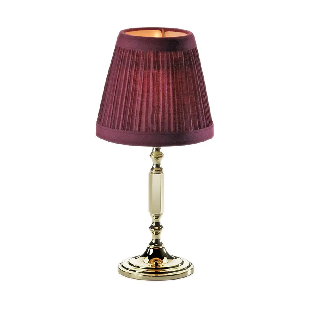 Sterno 85436 Vintage Charm Candle Lamp Shade, 4-1/2" H x 5⅛" Dia., Cloth, Base 85164-85170 - 6/Case