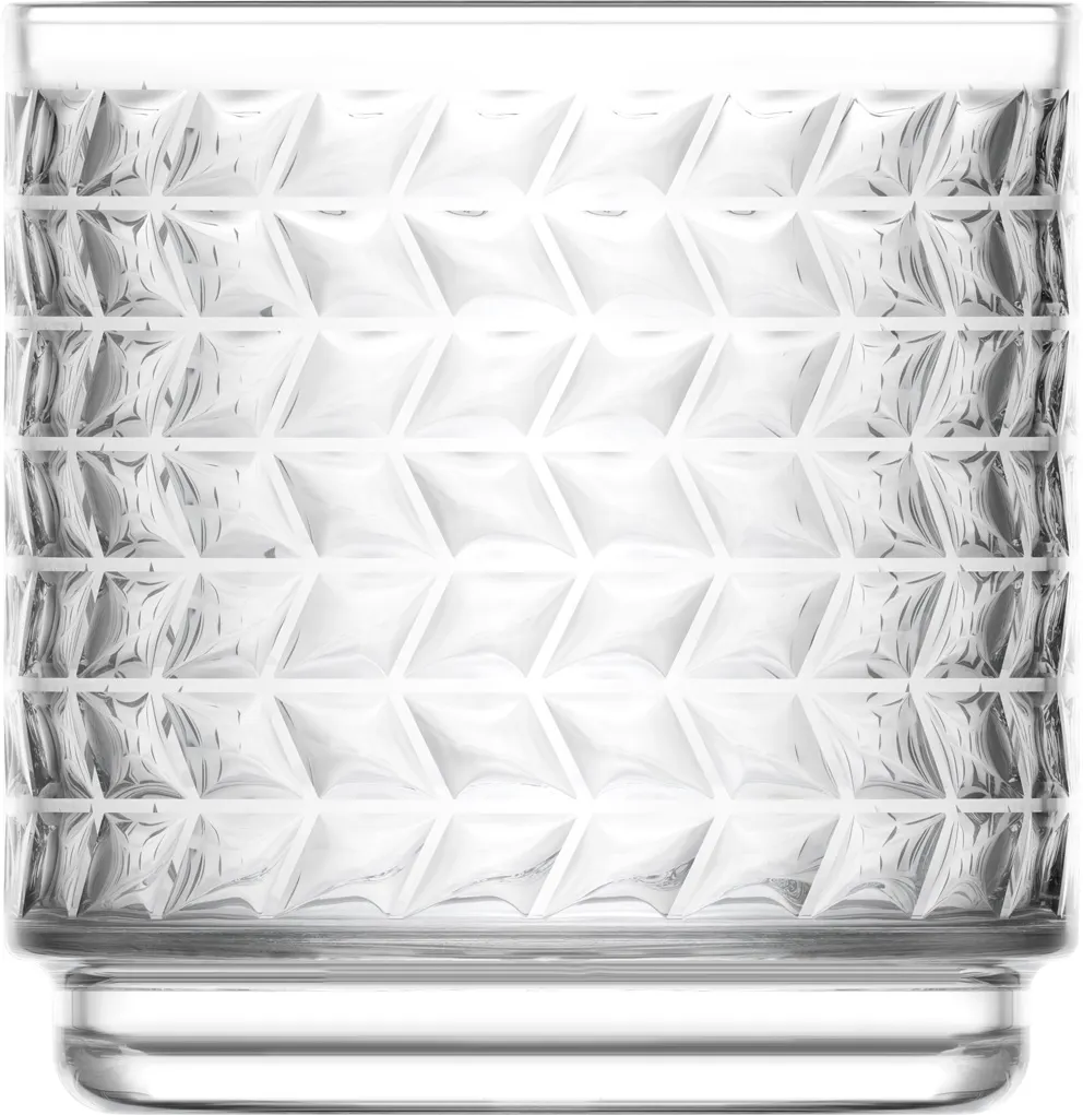 LAV HORECA RNN338 Soft Drink Glass, 12.75 oz, 3¼" H x 3½" Ø, Soda Lime, Fine Rim, Stackable - 12/Case
